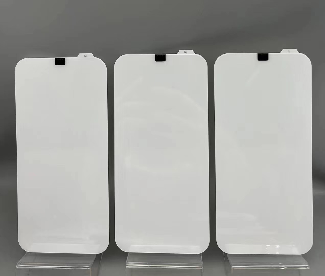 Fully transparent anti-static tempered glass